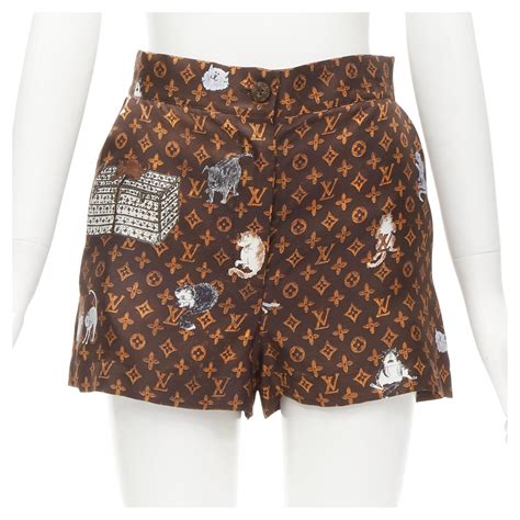 louis vuitton print shorts